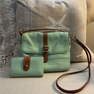 Fossil Leather Crossbody with wallet